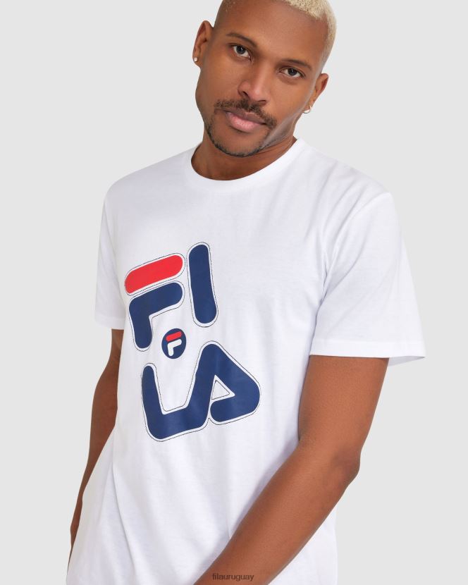 blanco FILA camiseta fila kiley hombre blanca 6L8PR22377