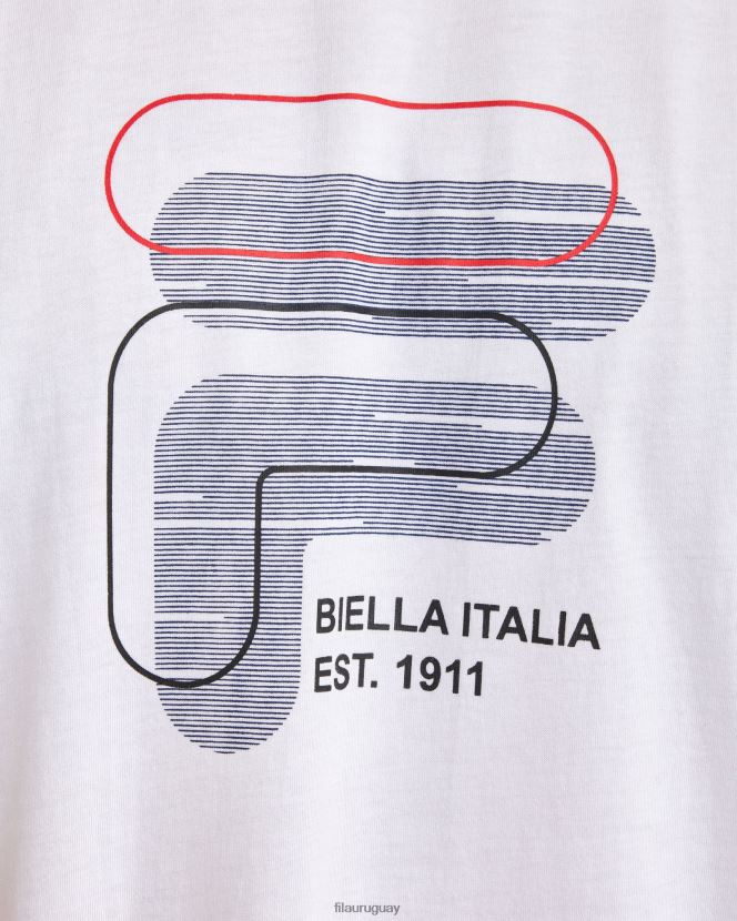 blanco FILA camiseta fila plus lennox hombre blanca 6L8PR22365
