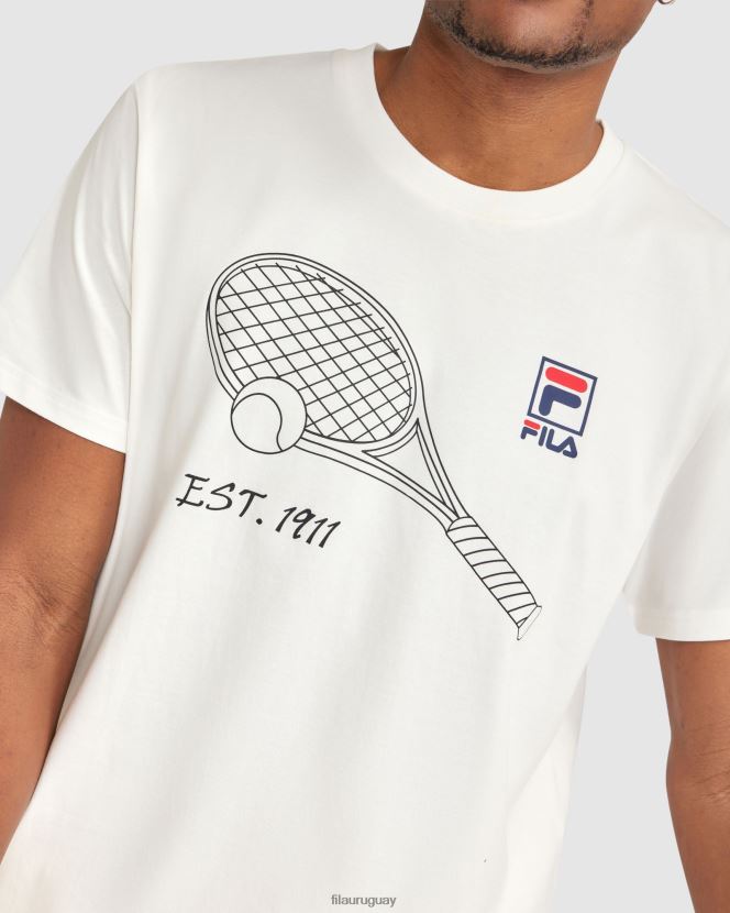 blanco FILA camiseta fila wyatt blanca para hombre 6L8PR22386