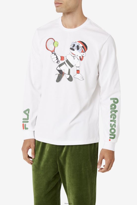 blanco FILA fila camiseta fila x paterson blanca manga larga 6L8PR2328