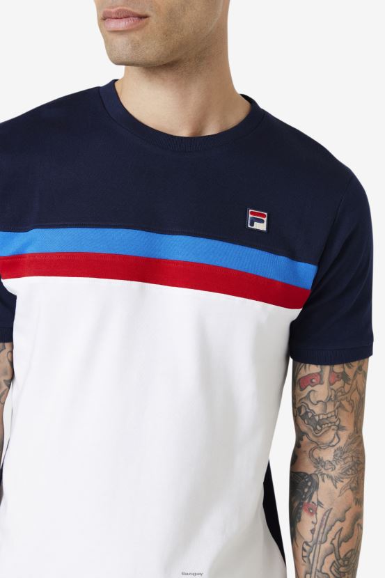 blanco/azul marino/azul fuerte/rojo FILA blanco/azul marino/azul fuerte/rojo exento tripulación fila 6L8PR2330