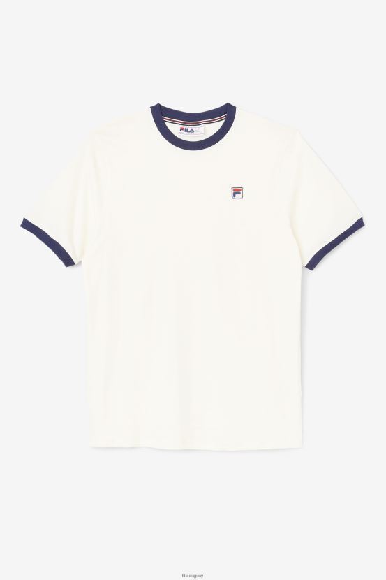 blanco/chaquetón FILA camiseta ringer blanca/peacoat de fila marconi 6L8PR2237