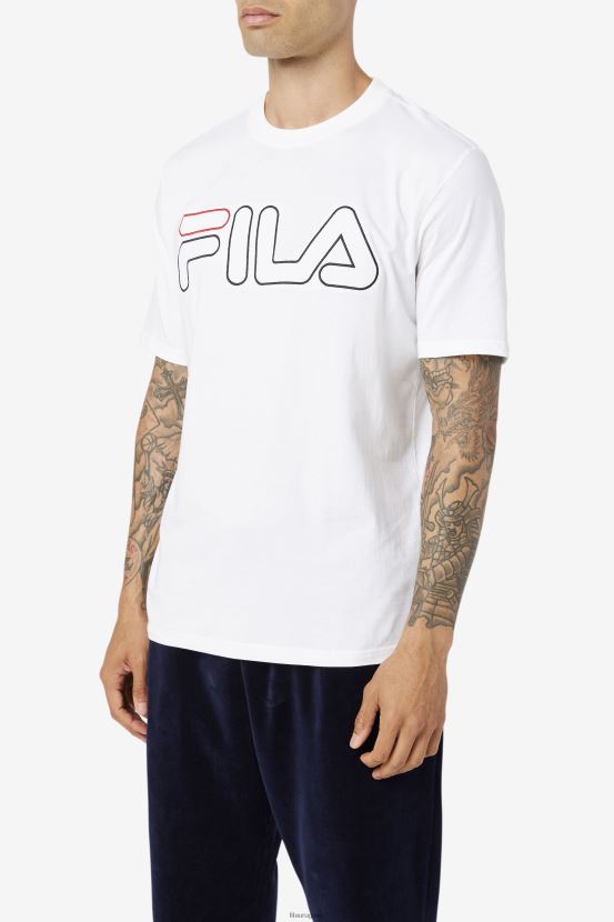 blanco/negro/rojo FILA camiseta borough fila blanco/negro/rojo 6L8PR2278