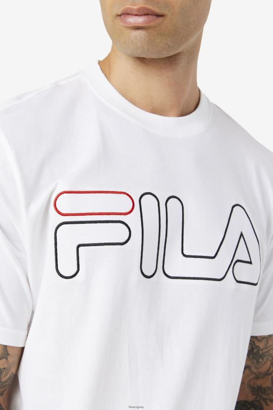 blanco/negro/rojo FILA camiseta borough fila blanco/negro/rojo 6L8PR2278