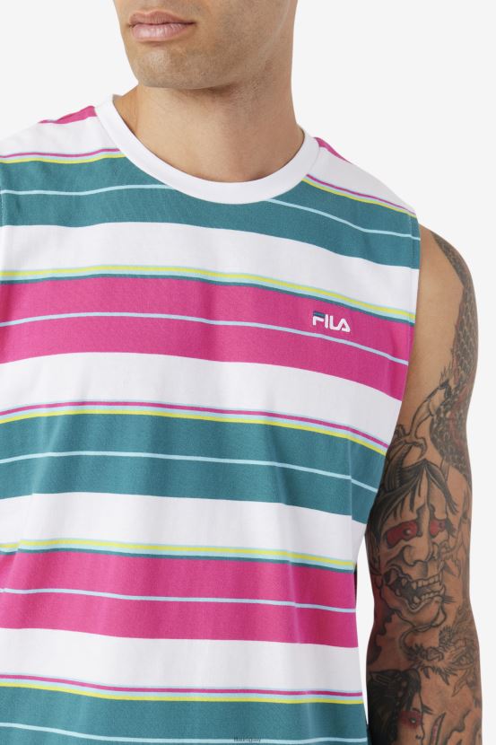blanco/púrpura/pantano FILA camiseta sin mangas fila blanca/morada/bayou sandu 6L8PR2372