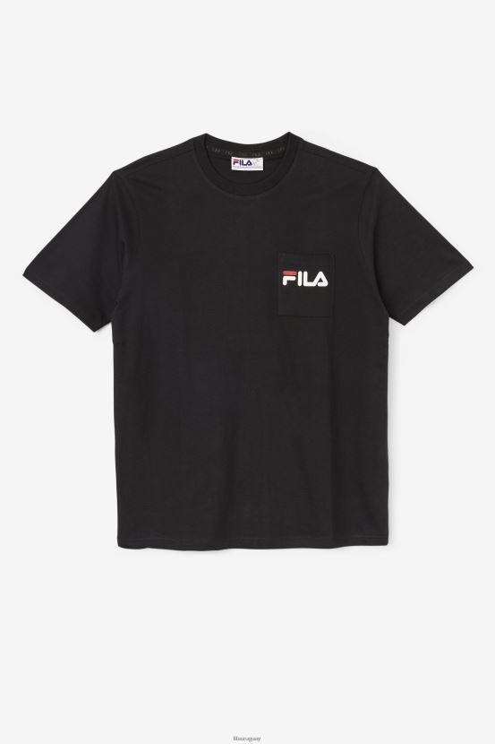 insecto negro/blanco/junio FILA fila curtis pocket tee negro/blanco/june bug 6L8PR2397