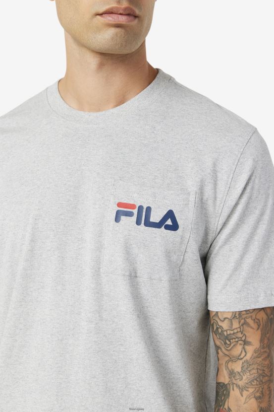 marga gris claro FILA camiseta con bolsillo curtis fila gris claro jaspeado 6L8PR2398