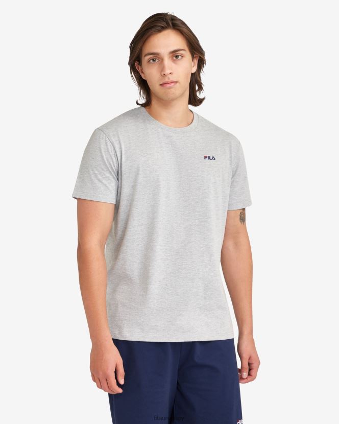 marga plateada FILA camiseta básica hombre silver marle fila 6L8PR22334