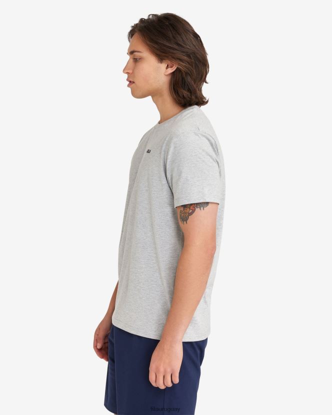marga plateada FILA camiseta básica hombre silver marle fila 6L8PR22334