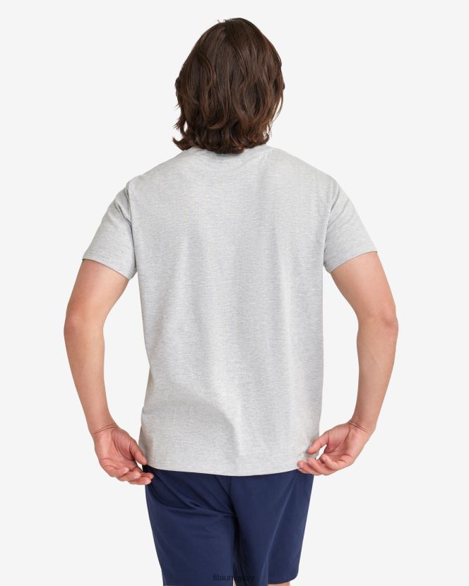 marga plateada FILA camiseta básica hombre silver marle fila 6L8PR22334
