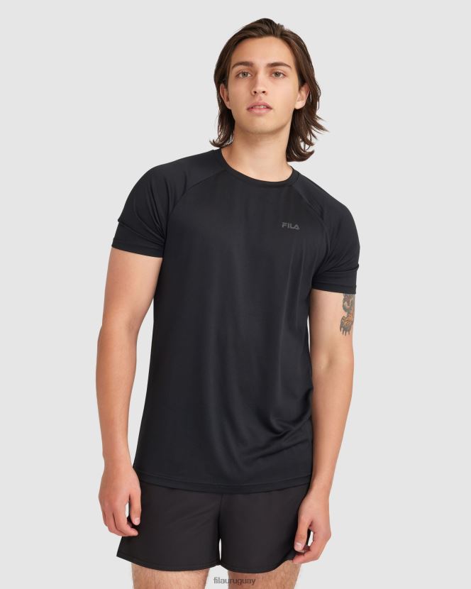 negro FILA camiseta caleb qdry hombre fila negra 6L8PR22408