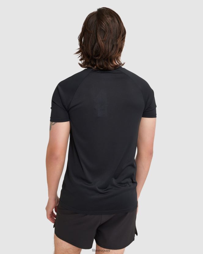 negro FILA camiseta caleb qdry hombre fila negra 6L8PR22408