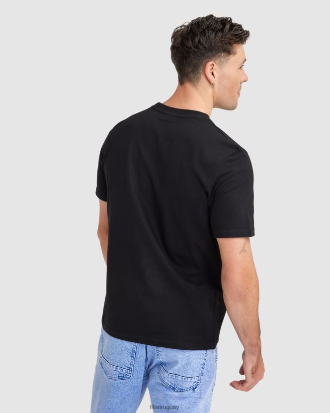 negro FILA camiseta fila cedrick negra para hombre 6L8PR22325