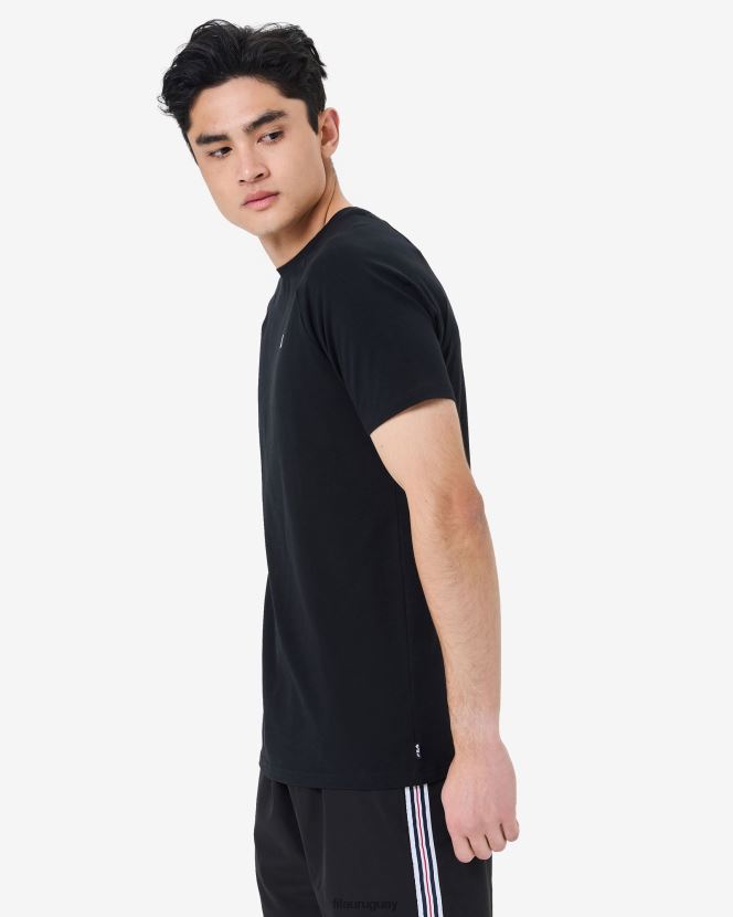 negro FILA camiseta fila hannes negra hombre 6L8PR22529