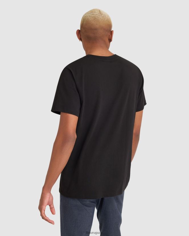 negro FILA camiseta fila raven hombre negra 6L8PR22359