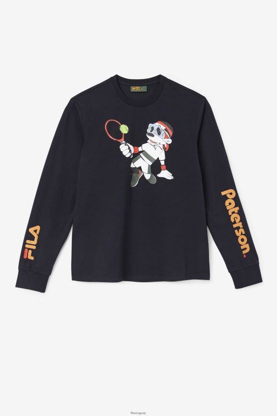 negro FILA fila fila x paterson camiseta manga larga negra 6L8PR2327