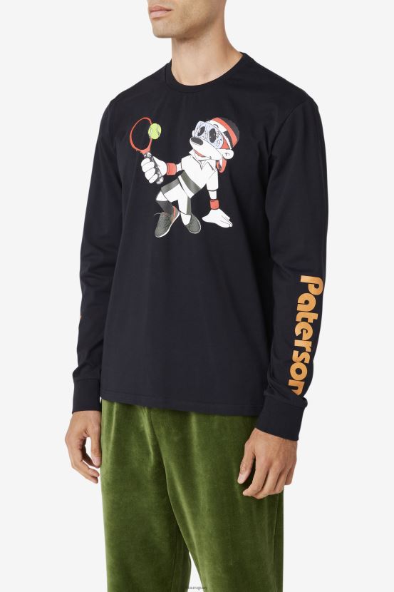 negro FILA fila fila x paterson camiseta manga larga negra 6L8PR2327