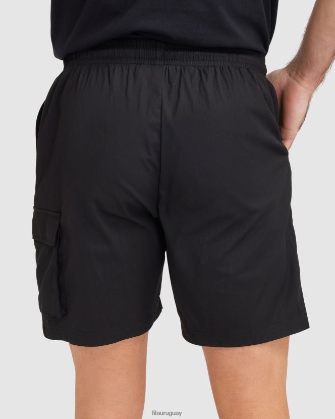 negro FILA pantalones cortos fila jett negros para hombre 6L8PR22338