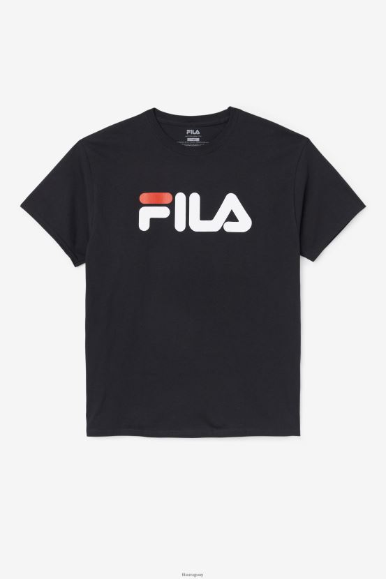 negro/blanco/rojo FILA Camiseta con logo de hombre fila negra/blanca/roja 6L8PR2267