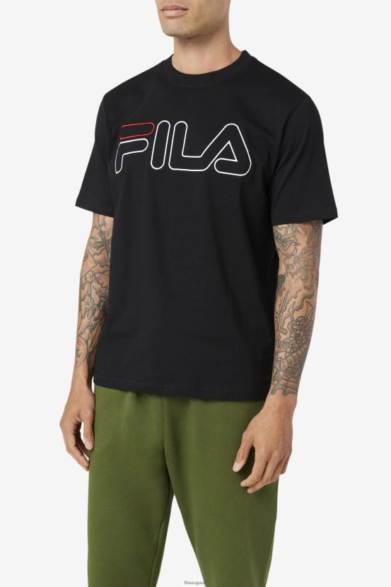 negro/blanco/rojo FILA camiseta fila negra/blanca/roja 6L8PR2276