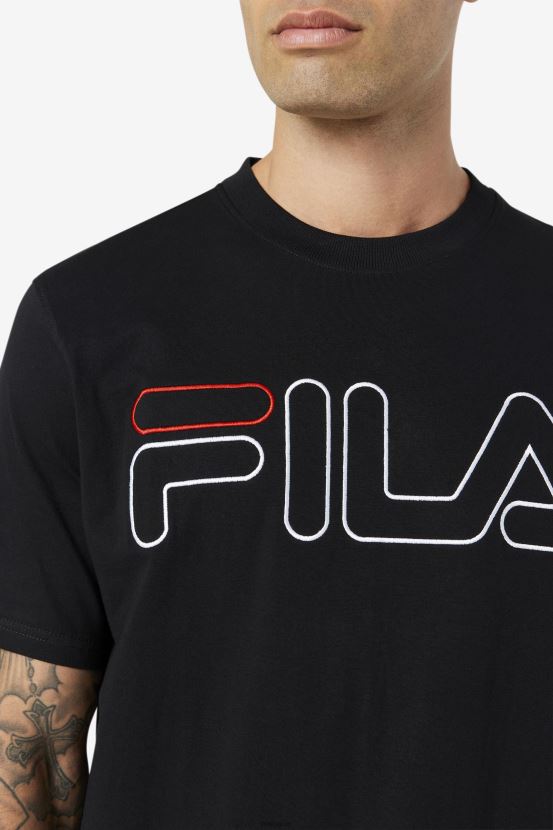 negro/blanco/rojo FILA camiseta fila negra/blanca/roja 6L8PR2276