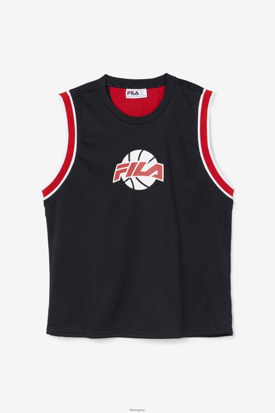 negro/rojo/blanco FILA camiseta de baloncesto fila ovi negra/roja/blanca 6L8PR2219