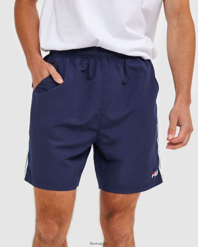 nueva marina FILA Nuevo pantalón corto de microfibra azul marino clásico para hombre fila 6L8PR22460