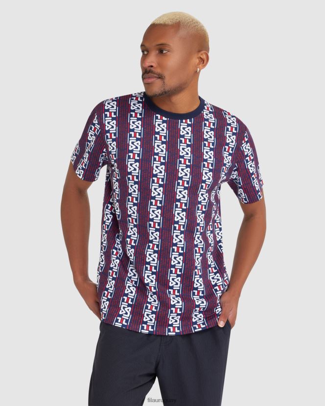 nueva marina FILA camiseta fila harrison nueva azul marino para hombre 6L8PR22370