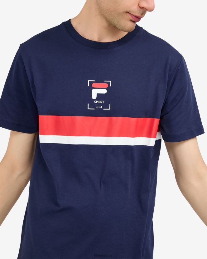 nueva marina FILA camiseta fila roger nueva azul marino 6L8PR22531