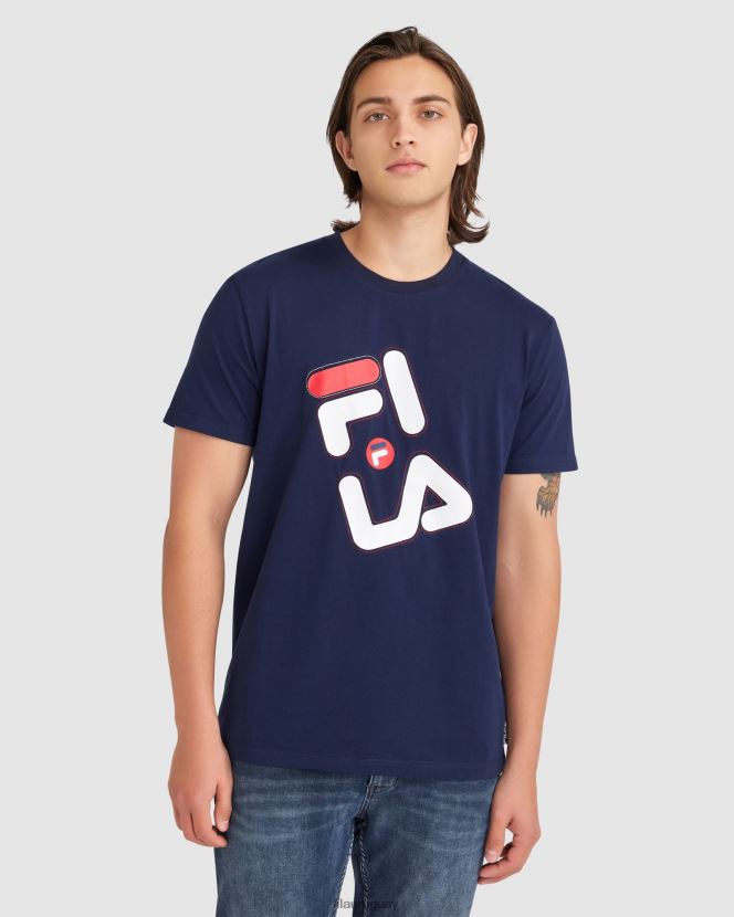 nueva marina FILA camiseta kiley hombre nueva azul marino fila 6L8PR22381