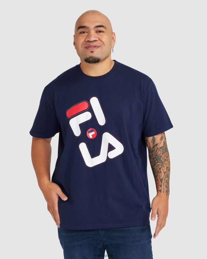 nueva marina FILA nueva camiseta fila azul marino plus kiley para hombre 6L8PR22391