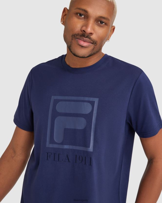 nueva marina FILA nueva camiseta fila sahand azul marino para hombre 6L8PR22400