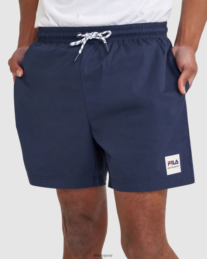 nueva marina FILA pantalones cortos fila marlon hombre nuevos azul marino 6L8PR22396