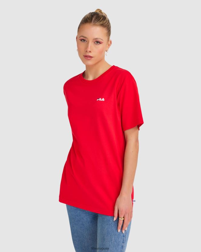 rojo FILA camiseta fila unisex clásica roja 2 6L8PR22487