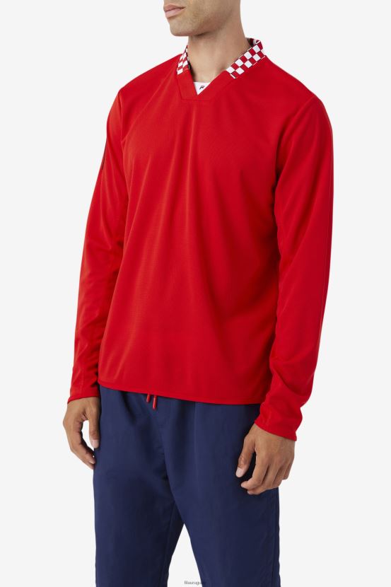 rojo FILA fila bevans park camiseta manga larga roja 6L8PR2325