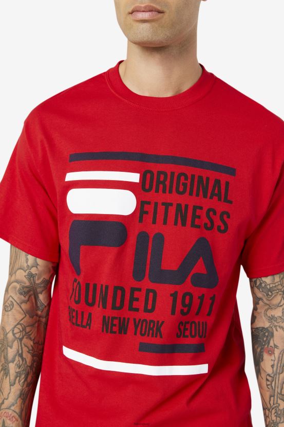 rojo/azul marino/blanco FILA camiseta fitness original rojo/azul marino/blanco fila 6L8PR2354