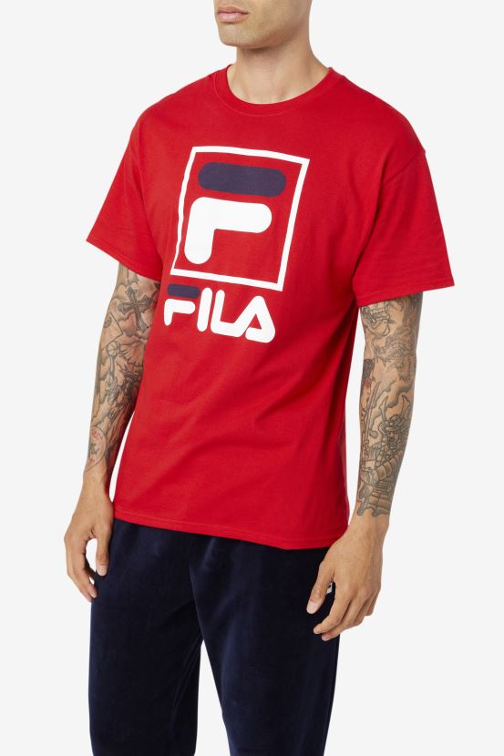 rojo/blanco/azul marino FILA camiseta fila roja/blanca/azul marino fila 6L8PR2306