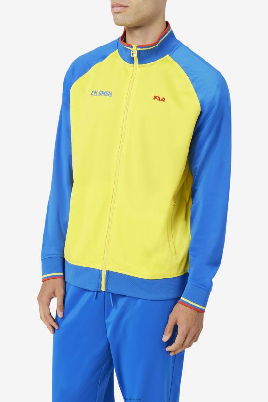 amarillo/azul lapislázuli/rojo fuego FILA chaqueta deportiva colombia amarilla/azul lapislázuli/rojo fuego fila 6L8PR2918