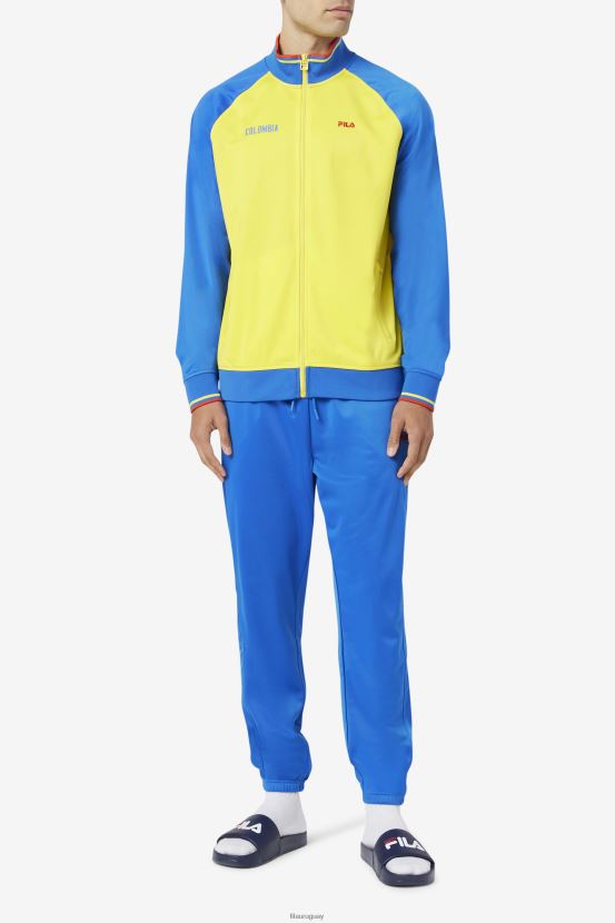 amarillo/azul lapislázuli/rojo fuego FILA chaqueta deportiva colombia amarilla/azul lapislázuli/rojo fuego fila 6L8PR2918