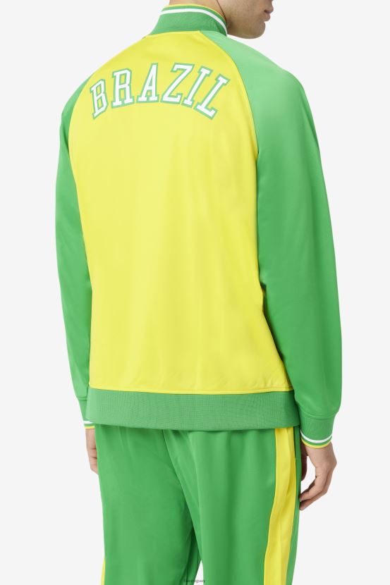 amarillo/verde helecho/blanco FILA chaqueta deportiva fila brazil amarillo/verde helecho/blanco 6L8PR2919