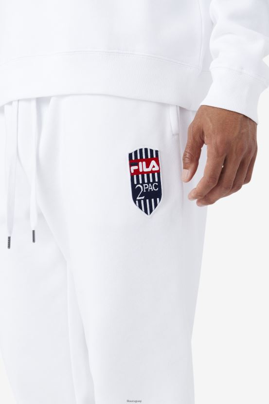 blanco FILA jogging fila 2pac blanco 6L8PR2897