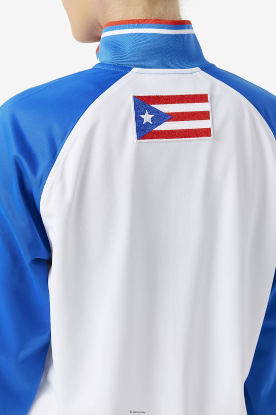 blanco/azul/rojo fuego FILA fila chaqueta deportiva puerto rico blanca/azul/rojo fuego 6L8PR2910