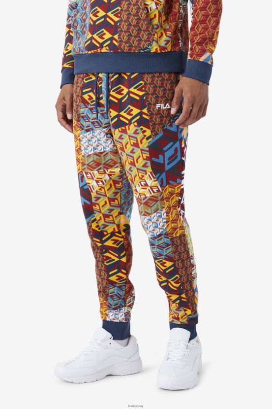 estampado amarillo/océano FILA jogging fila amarillo print/ocean amay 6L8PR2946