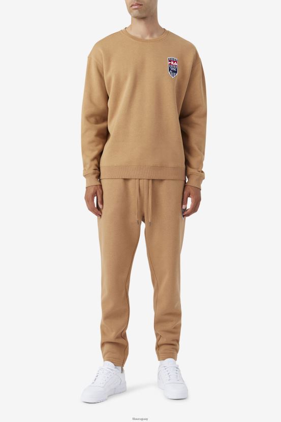 marrón tabaco FILA 2pac patch jogger fila tabaco marrón 6L8PR2896
