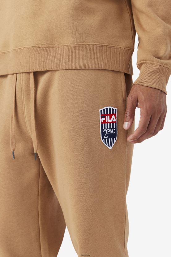 marrón tabaco FILA 2pac patch jogger fila tabaco marrón 6L8PR2896