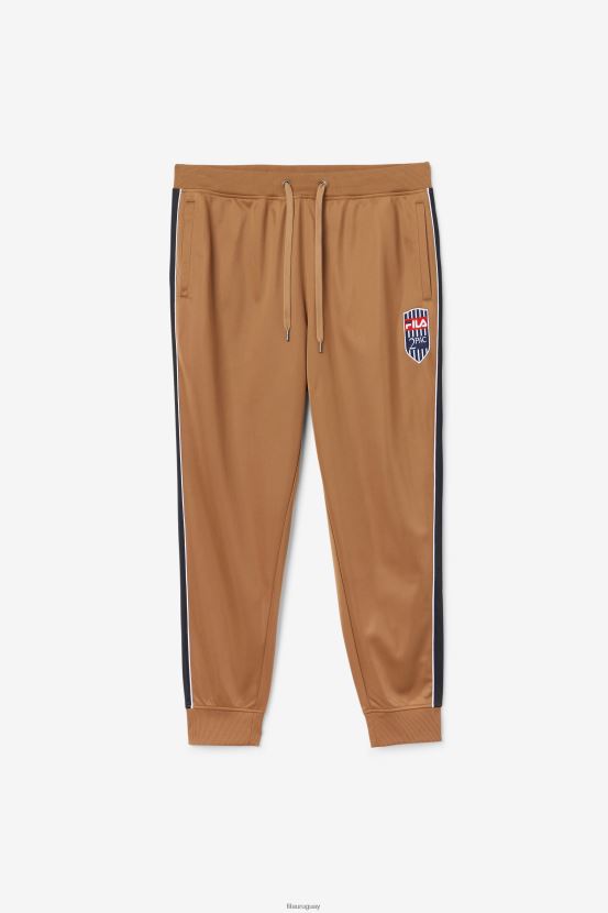 marrón tabaco/blanco FILA pantalón de chándal 2pac marrón tabaco/blanco fila 6L8PR2894