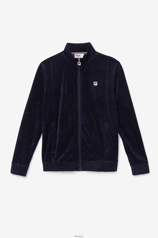 Armada FILA fila o-fit chaqueta de terciopelo azul marino 6L8PR2829