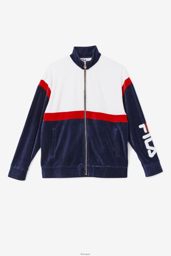 azul marino/blanco/rojo FILA chaqueta mansur velour fila azul marino/blanco/rojo 6L8PR2818