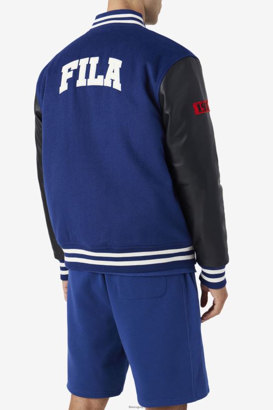 azul negro FILA fila josh varsity chaqueta azul/negro 6L8PR2763