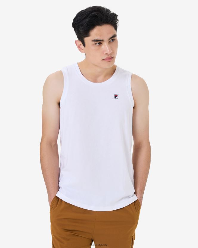 blanco FILA Camiseta sin mangas fila Heritage Badge para hombre blanca 6L8PR22563